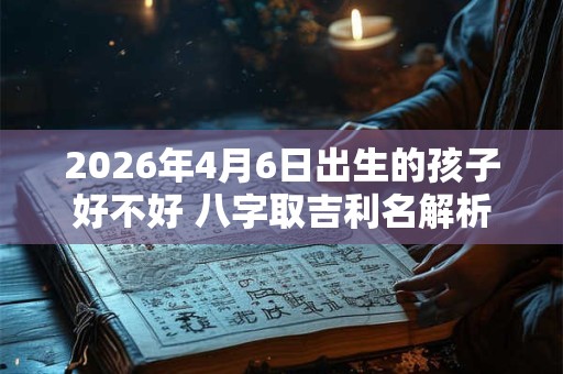 2026年4月6日出生的孩子好不好 八字取吉利名解析
