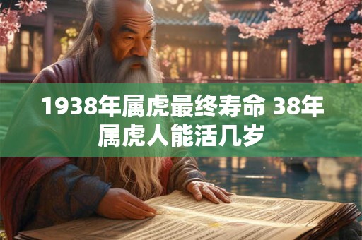 1938年属虎最终寿命 38年属虎人能活几岁