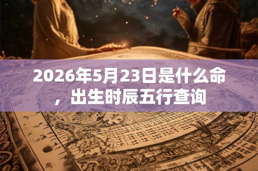 2026年5月23日是什么命,出生时辰五行查询 2026年5月23日是什么命,出生时辰五行查询