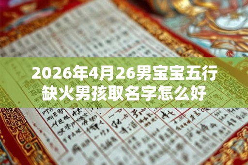 2026年4月26男宝宝五行缺火男孩取名字怎么好