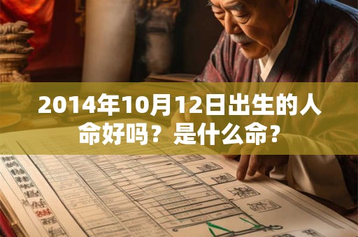 2014年10月12日出生的人命好吗？是什么命？