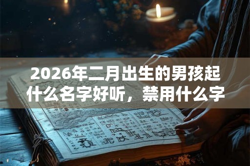 2026年二月出生的男孩起什么名字好听,禁用什么字 2026年二月出生的男孩起什么名字好听,禁用什么字