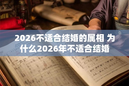 2026不适合结婚的属相 为什么2026年不适合结婚 2026不适合结婚的属相 为什么2026年不适合结婚