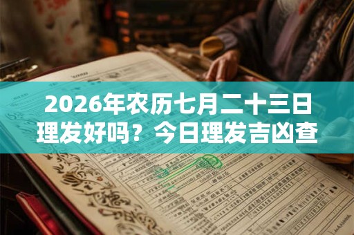 2026年农历七月二十三日理发好吗？今日理发吉凶查询