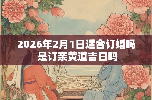 2026年2月1日适合订婚吗 是订亲黄道吉日吗 2026年2月1日适合订婚吗 是订亲黄道吉日吗