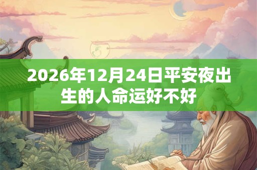 2026年12月24日平安夜出生的人命运好不好 2026年12月24日平安夜出生的人命运好不好