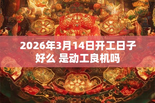2026年3月14日开工日子好么 是动工良机吗 2026年3月14日开工日子好么 是动工良机吗