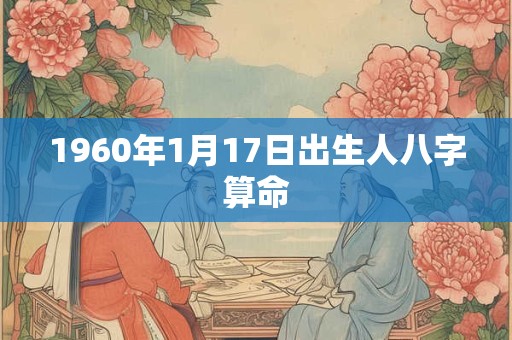 1960年1月17日出生人八字算命