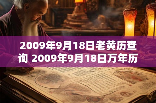 2009年9月18日老黄历查询 2009年9月18日万年历黄道吉日 2009年9月18日老黄历查询 2009年9月18日万年历黄道吉日