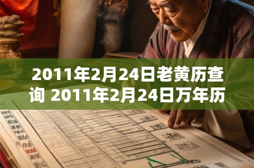 2011年2月24日老黄历查询 2011年2月24日万年历黄道吉日
