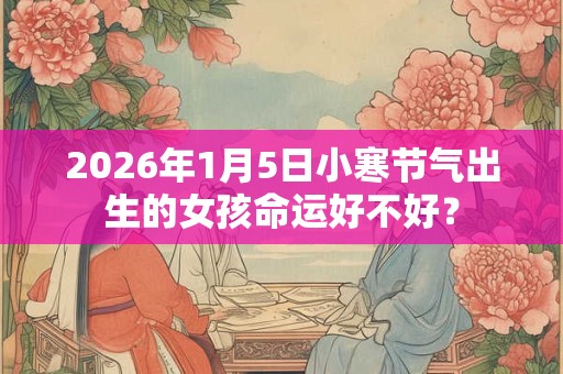 2026年1月5日小寒节气出生的女孩命运好不好？