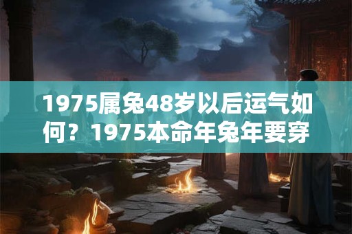1975属兔48岁以后运气如何？1975本命年兔年要穿红色吗？