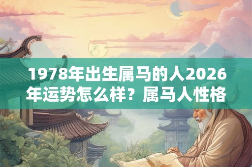 1978年出生属马的人2026年运势怎么样?属马人性格如何? 1978年出生属马的人2026年运势怎么样?属马人性格如何?