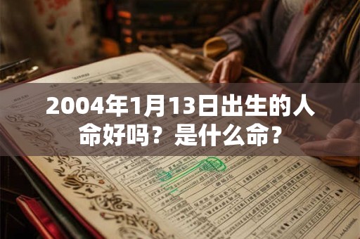 2004年1月13日出生的人命好吗?是什么命? 2004年1月13日出生的人命好吗?是什么命?