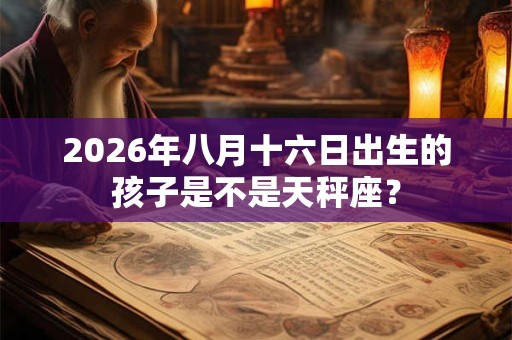 2026年八月十六日出生的孩子是不是天秤座? 2026年八月十六日出生的孩子是不是天秤座?
