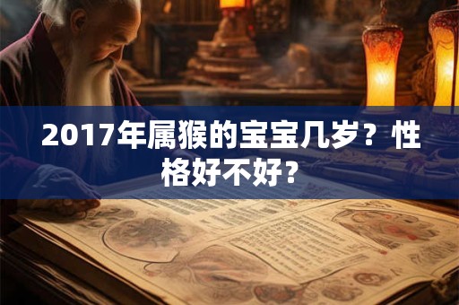 2017年属猴的宝宝几岁?性格好不好? 2017年属猴的宝宝几岁?性格好不好?