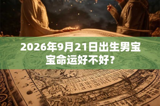 2026年9月21日出生男宝宝命运好不好？