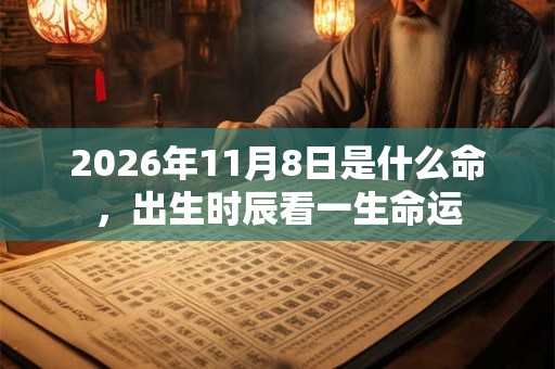 2026年11月8日是什么命，出生时辰看一生命运