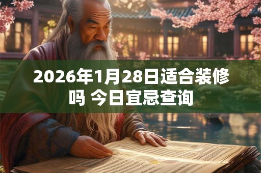 2026年1月28日适合装修吗 今日宜忌查询 2026年1月28日适合装修吗 今日宜忌查询