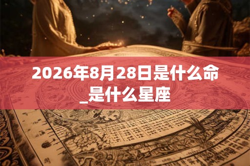 2026年8月28日是什么命_是什么星座