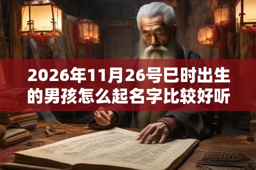 2026年11月26号巳时出生的男孩怎么起名字比较好听 2026年11月26号巳时出生的男孩怎么起名字比较好听