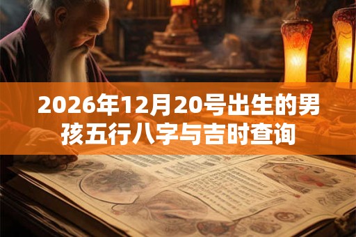 2026年12月20号出生的男孩五行八字与吉时查询