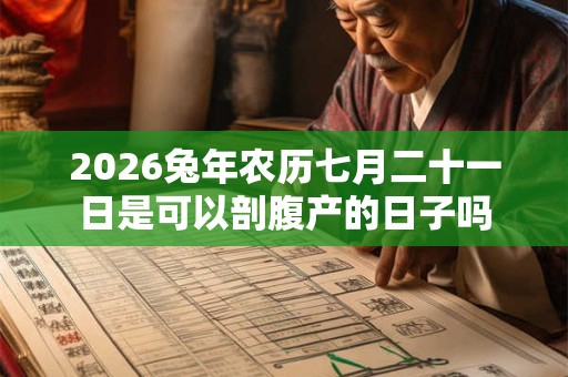 2026兔年农历七月二十一日是可以剖腹产的日子吗