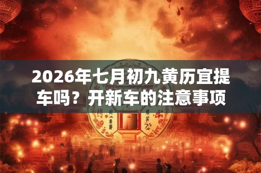 2026年七月初九黄历宜提车吗?开新车的注意事项 2026年七月初九黄历宜提车吗?开新车的注意事项
