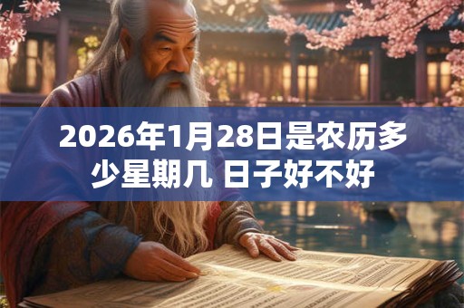 2026年1月28日是农历多少星期几 日子好不好