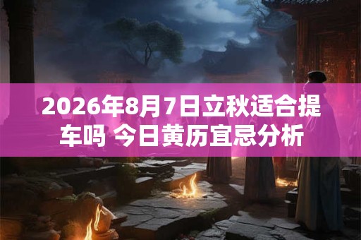 2026年8月7日立秋适合提车吗 今日黄历宜忌分析 2026年8月7日立秋适合提车吗 今日黄历宜忌分析