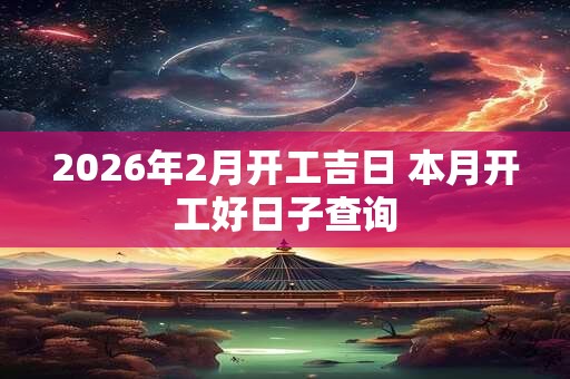2026年2月开工吉日 本月开工好日子查询