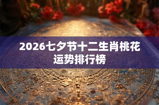 2026七夕节十二生肖桃花运势排行榜