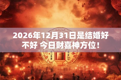 2026年12月31日是结婚好不好 今日财喜神方位! 2026年12月31日是结婚好不好 今日财喜神方位!