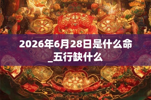 2026年6月28日是什么命_五行缺什么 2026年6月28日是什么命_五行缺什么