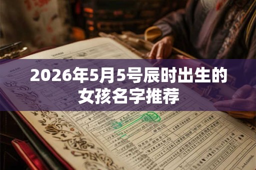 2026年5月5号辰时出生的女孩名字推荐