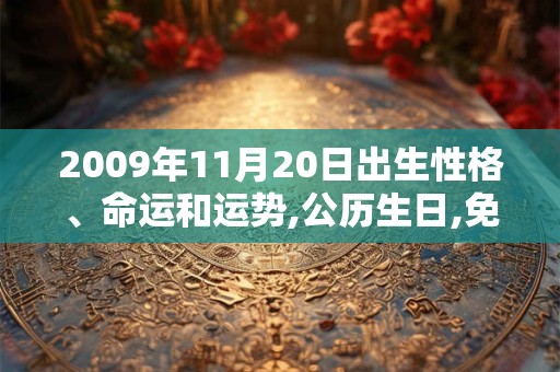 2009年11月20日出生性格、命运和运势,公历生日,免费算命