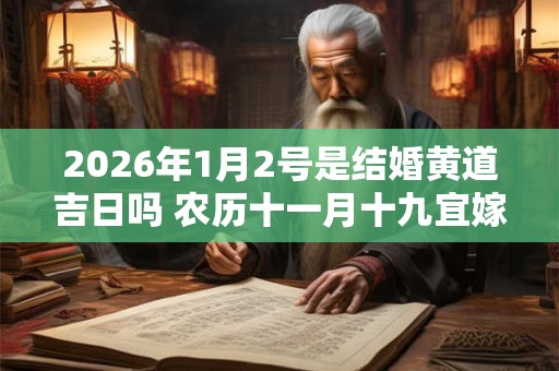 2026年1月2号是结婚黄道吉日吗 农历十一月十九宜嫁娶吗