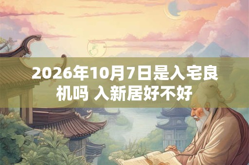 2026年10月7日是入宅良机吗 入新居好不好