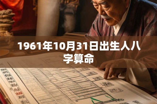 1961年10月31日出生人八字算命