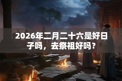 2026年二月二十六是好日子吗，去祭祖好吗？