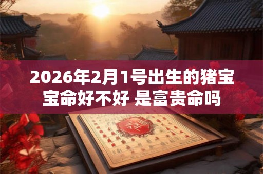 2026年2月1号出生的猪宝宝命好不好 是富贵命吗