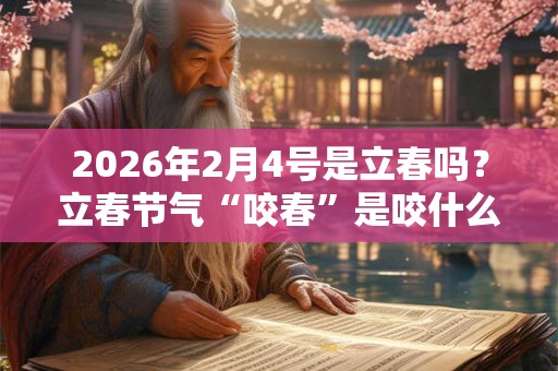 2026年2月4号是立春吗?立春节气“咬春”是咬什么? 2026年2月4号是立春吗?立春节气“咬春”是咬什么?