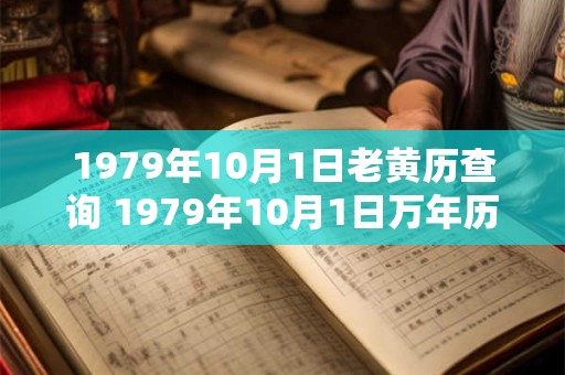 1979年10月1日老黄历查询 1979年10月1日万年历黄道吉日