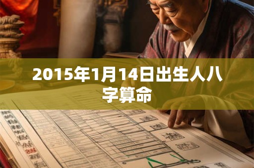 2015年1月14日出生人八字算命 2015年1月14日出生人八字算命