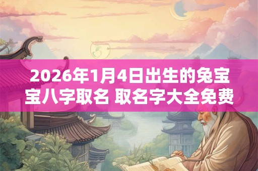 2026年1月4日出生的兔宝宝八字取名 取名字大全免费查询 2026年1月4日出生的兔宝宝八字取名 取名字大全免费查询