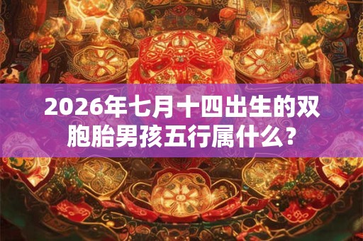 2026年七月十四出生的双胞胎男孩五行属什么？