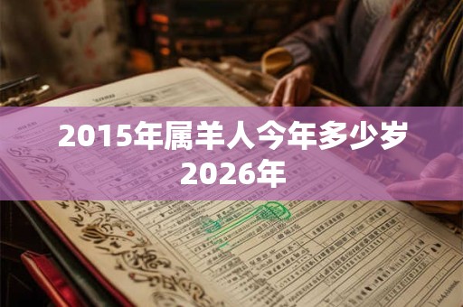 2015年属羊人今年多少岁2026年 2015年属羊人今年多少岁2026年
