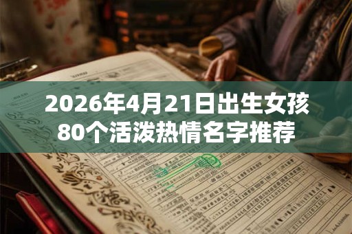 2026年4月21日出生女孩80个活泼热情名字推荐