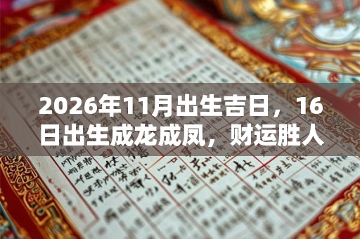 2026年11月出生吉日,16日出生成龙成凤,财运胜人一筹 2026年11月出生吉日,16日出生成龙成凤,财运胜人一筹
