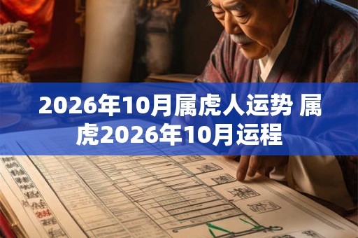 2026年10月属虎人运势 属虎2026年10月运程 2026年10月属虎人运势 属虎2026年10月运程